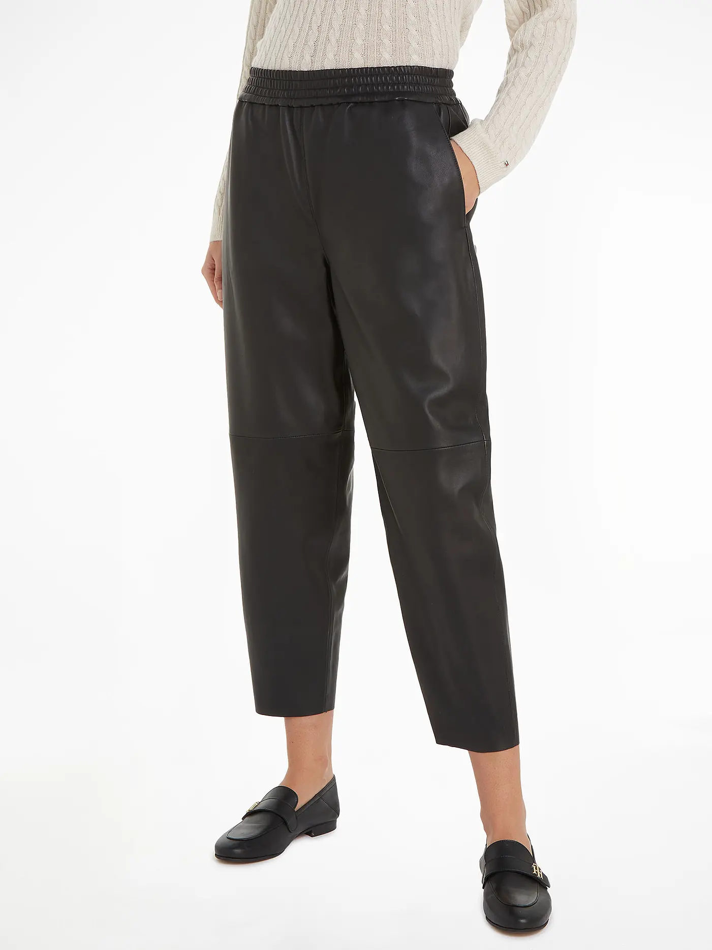 TOMMY HILFIGER | Lederhose 7/8 | 